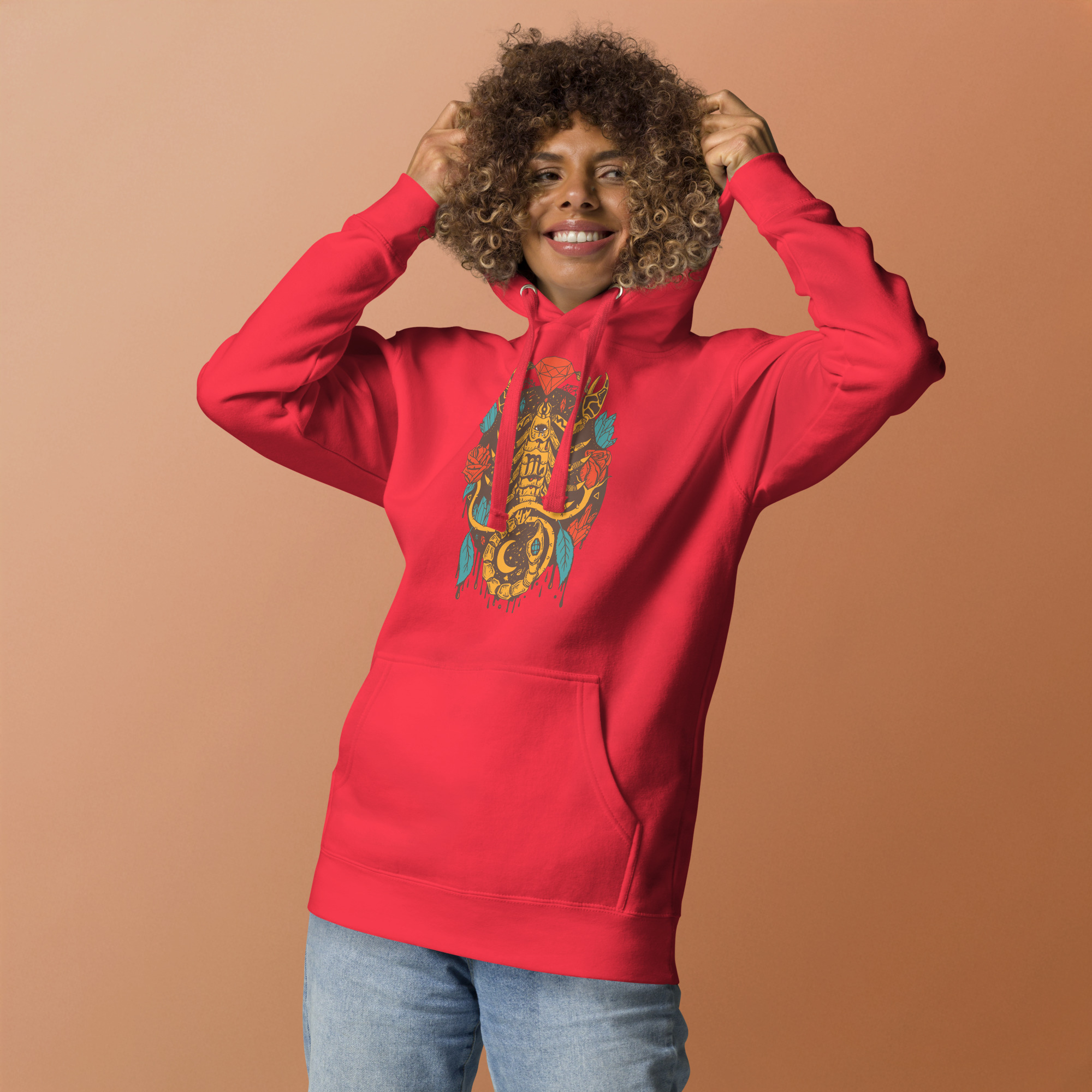 Cafe Mystic Scorpio Zodiac - Scorpio Hoodie - Image 3