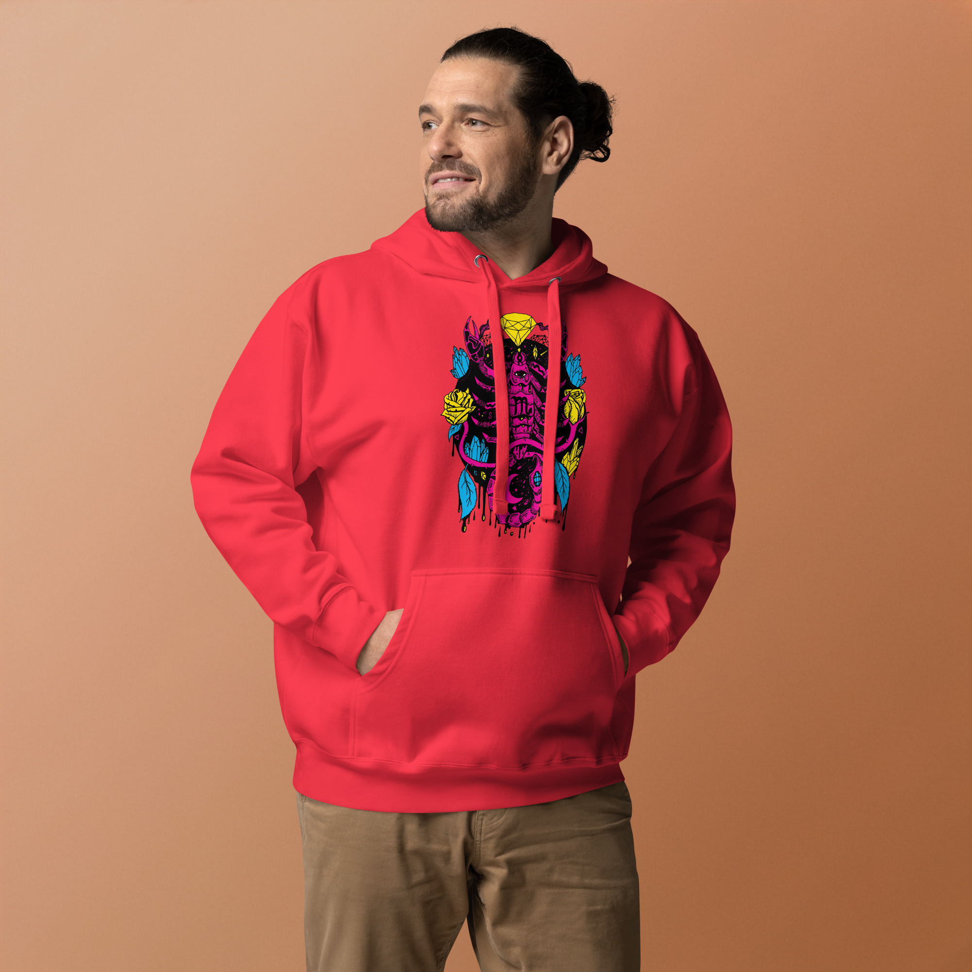 CMYK Mystic Scorpio Zodiac - Scorpio Hoodie - Image 2