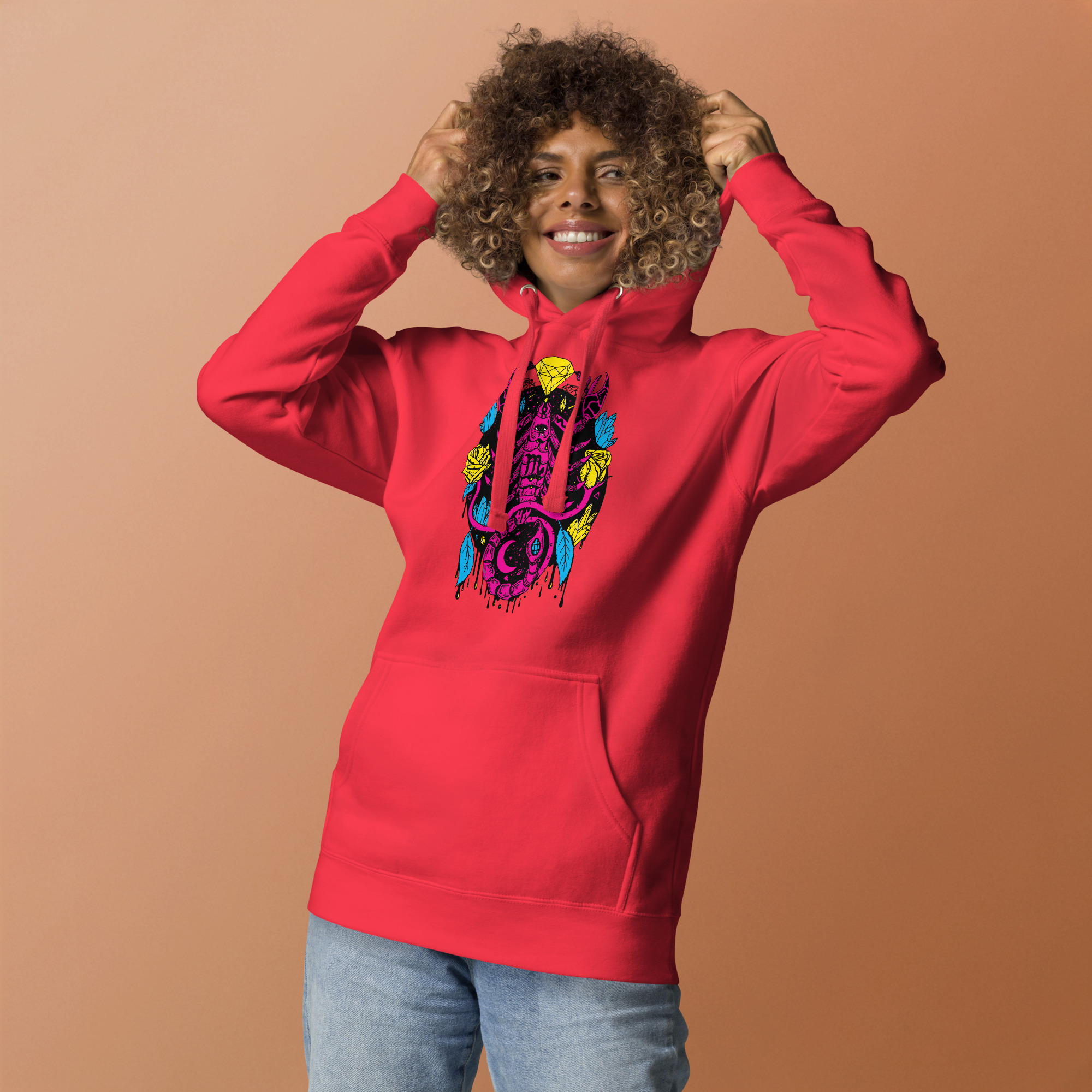 CMYK Mystic Scorpio Zodiac - Scorpio Hoodie - Image 3