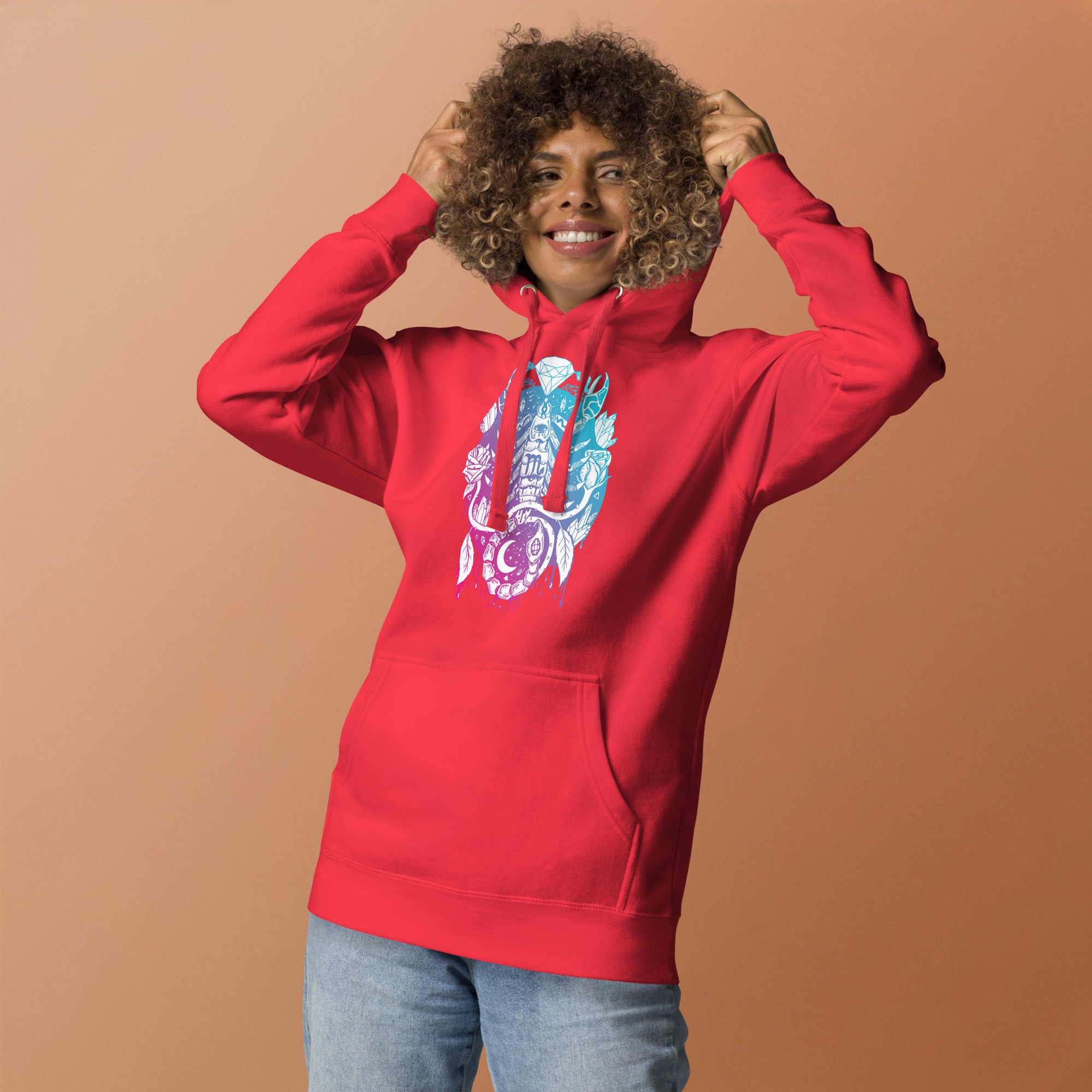 Dual tone Mystic Scorpio Zodiac - Scorpio Hoodie - Image 3
