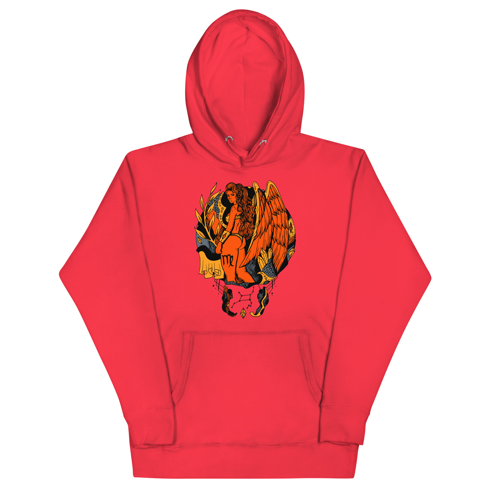 Orange and Grey Virgo Beauty - Virgo Hoodie - Image 5