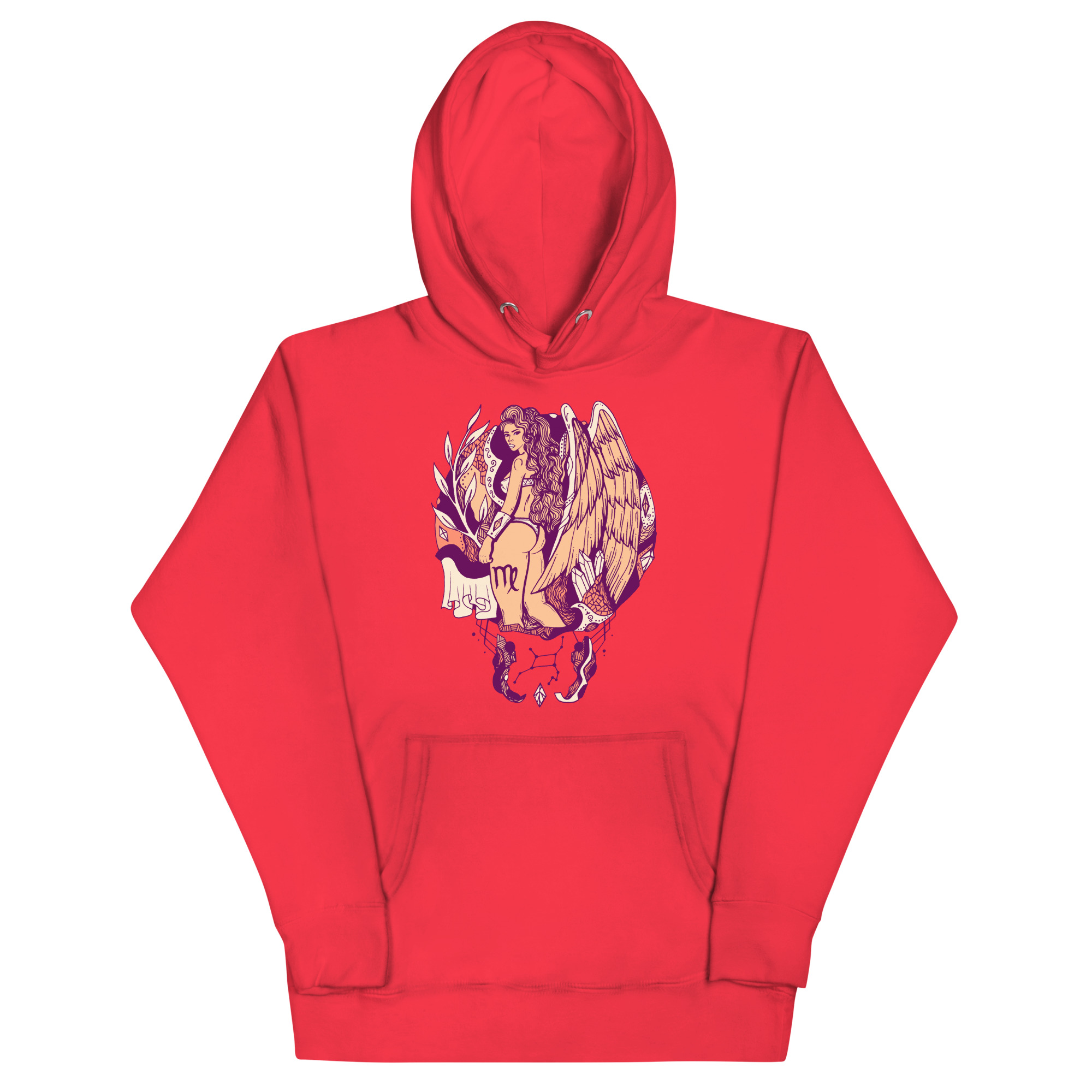 Peach Virgo Beauty Virgo Hoodie – Zodiac Streetwear Pullover - Image 5