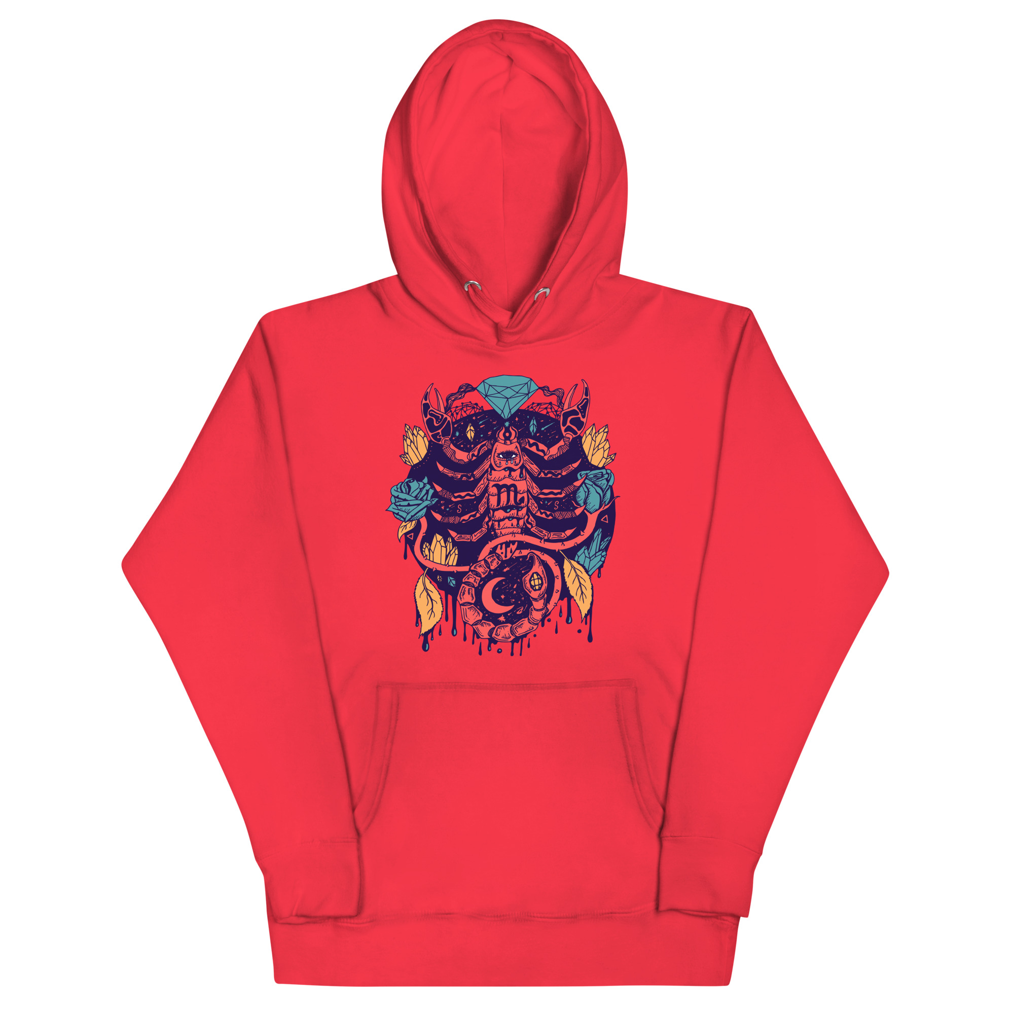 Retro Triadic Mystic Scorpio Zodiac - Scorpio Hoodie - Image 5