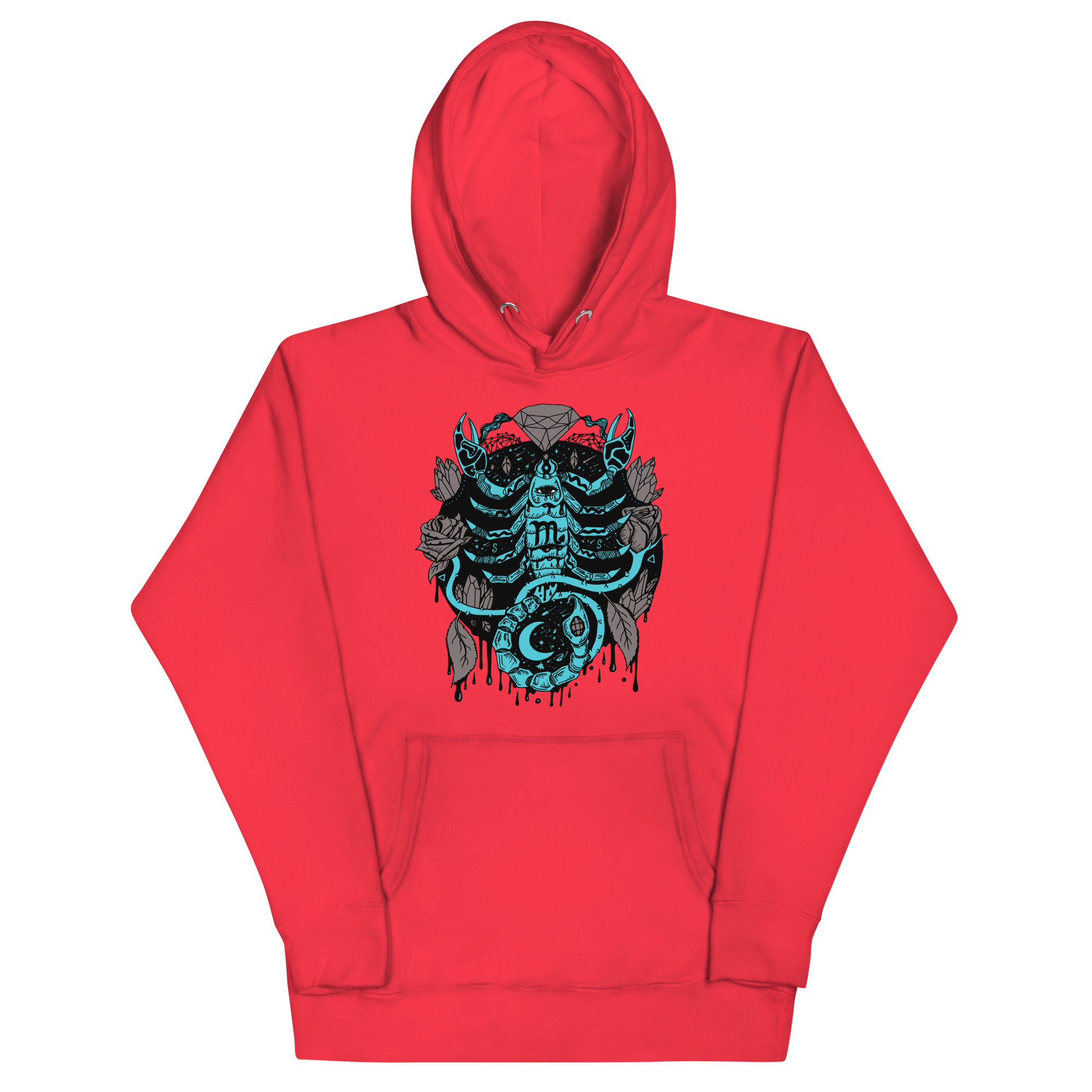 Blue and Grey Mystic Scorpio Zodiac - Scorpio Hoodie - Image 5