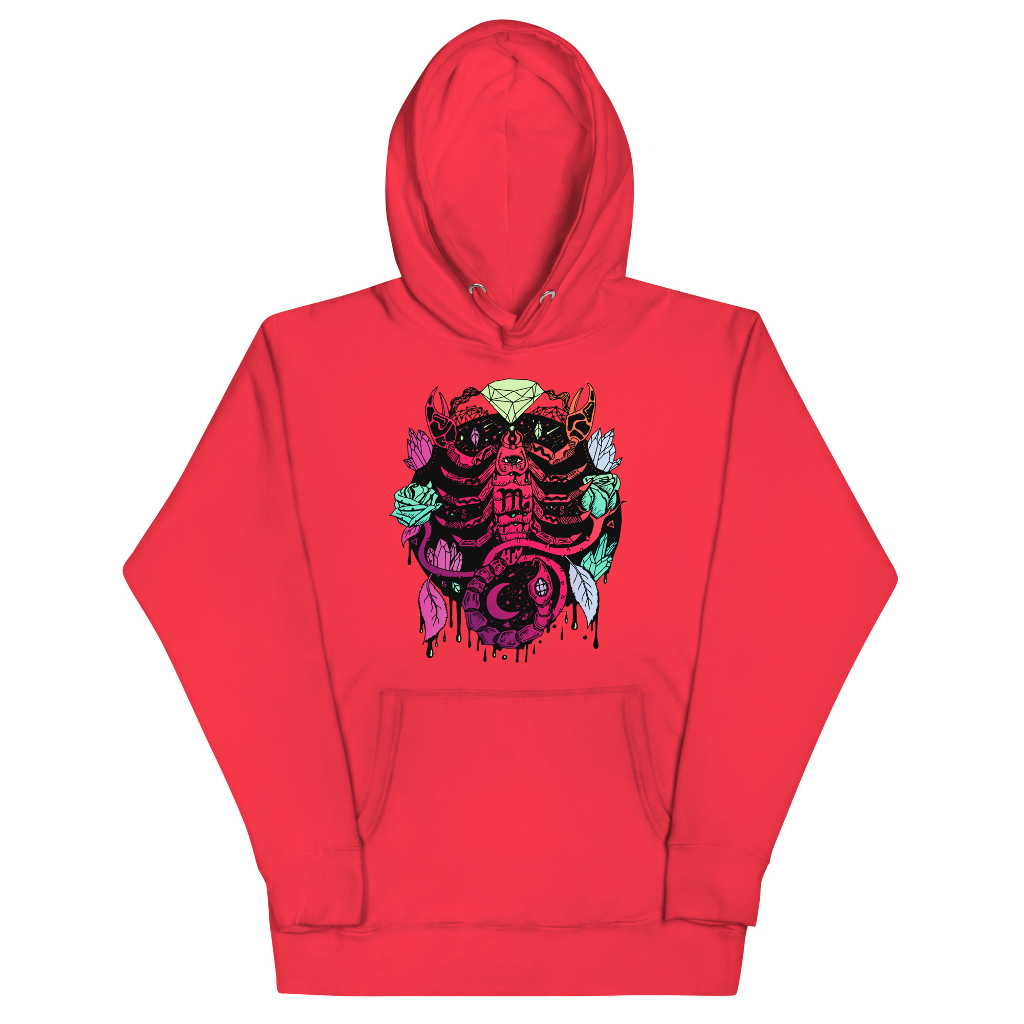 Blue Red Blend Mystic Scorpio Zodiac - Scorpio Hoodie - Image 5