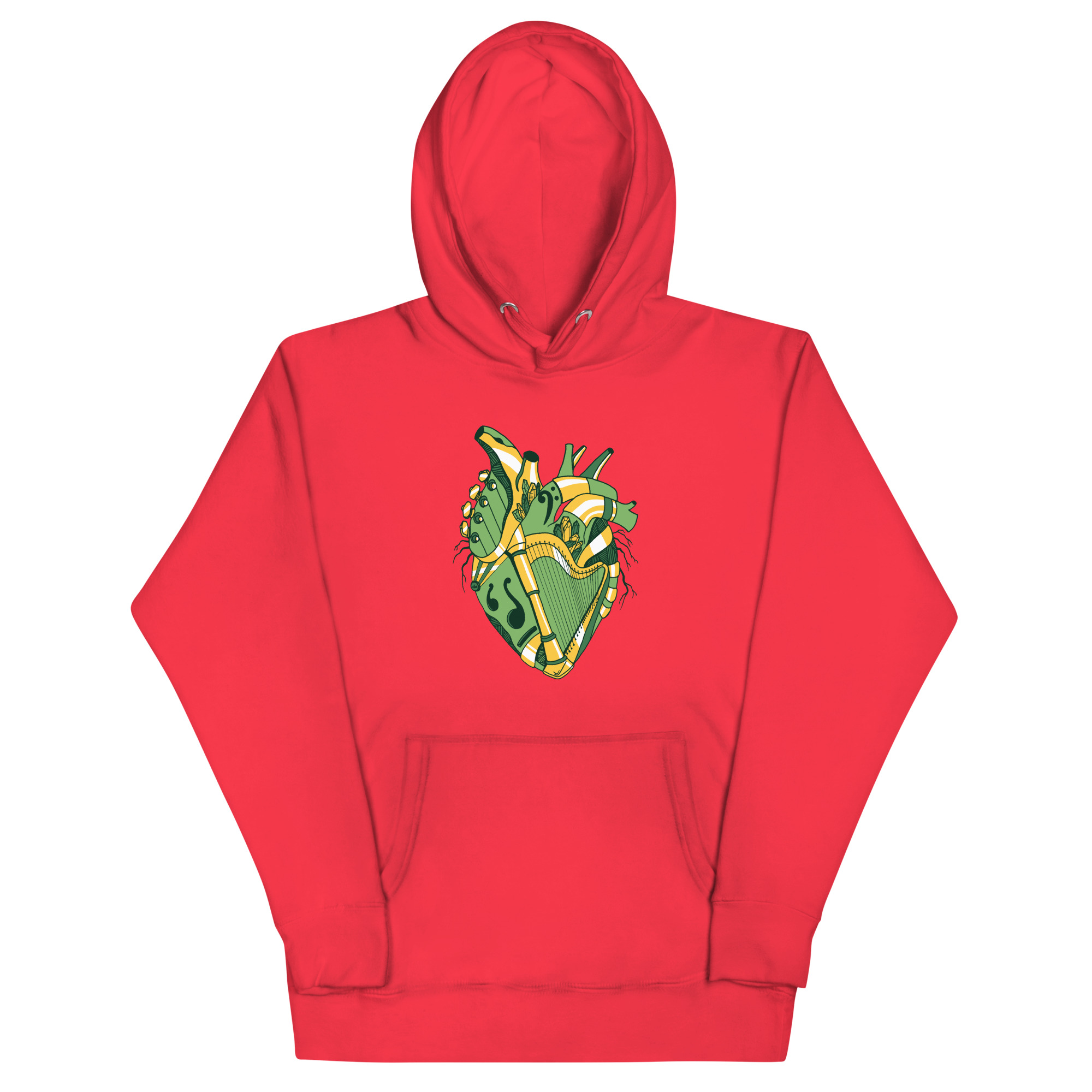 Forrest Green Musical Heart No. 2 - Human Heart Hoodie - Image 5