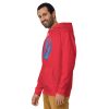 Elephant hoodie with a royal crown illustration drawing, soft streetwear pullover with front pouch pocket in multiple colorways