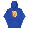 Elephant hoodie with a hand-drawn crowned elephant illustration by Kenal Louis, available in multiple colors including black and forest green