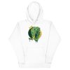 Royal Elephant hoodie featuring a hand-drawn crowned elephant illustration by Kenal Louis, shown in multiple colorways