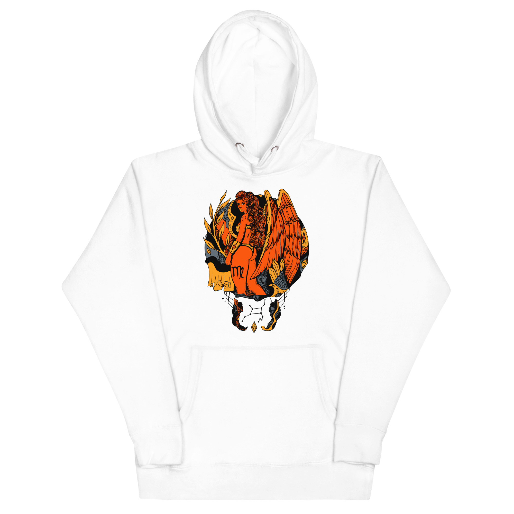 Orange and Grey Virgo Beauty - Virgo Hoodie - Image 7