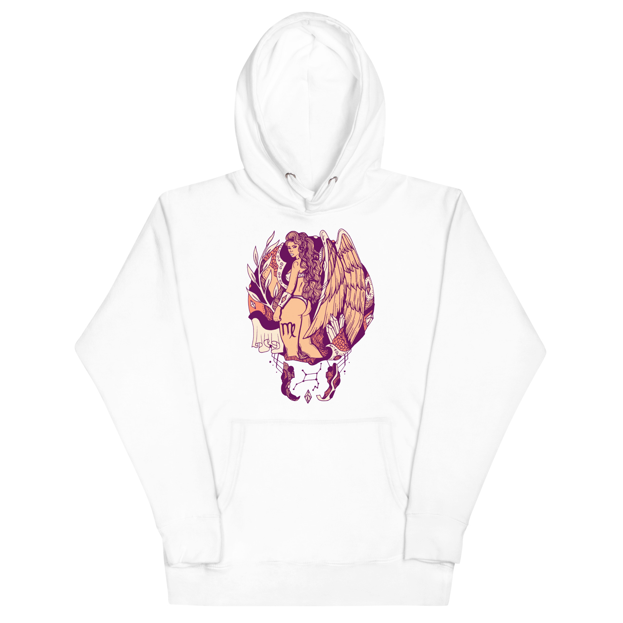 Peach Virgo Beauty Virgo Hoodie – Zodiac Streetwear Pullover - Image 7