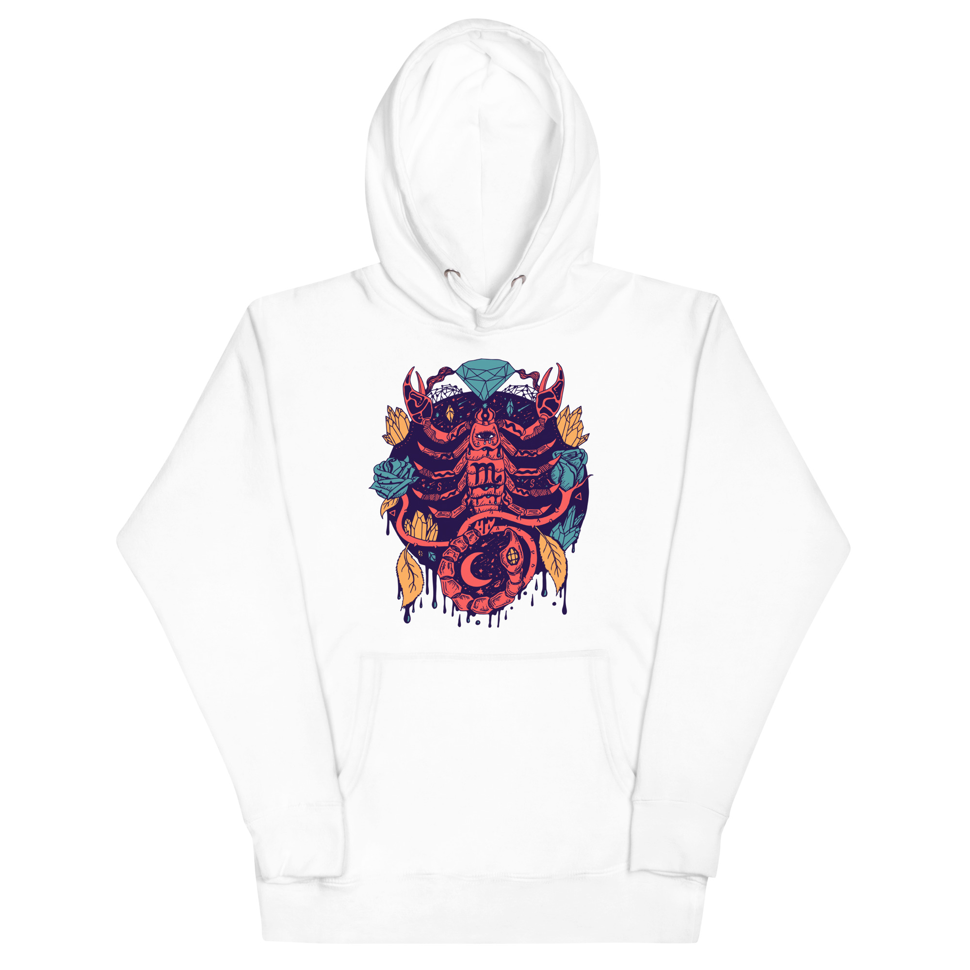 Retro Triadic Mystic Scorpio Zodiac - Scorpio Hoodie - Image 7