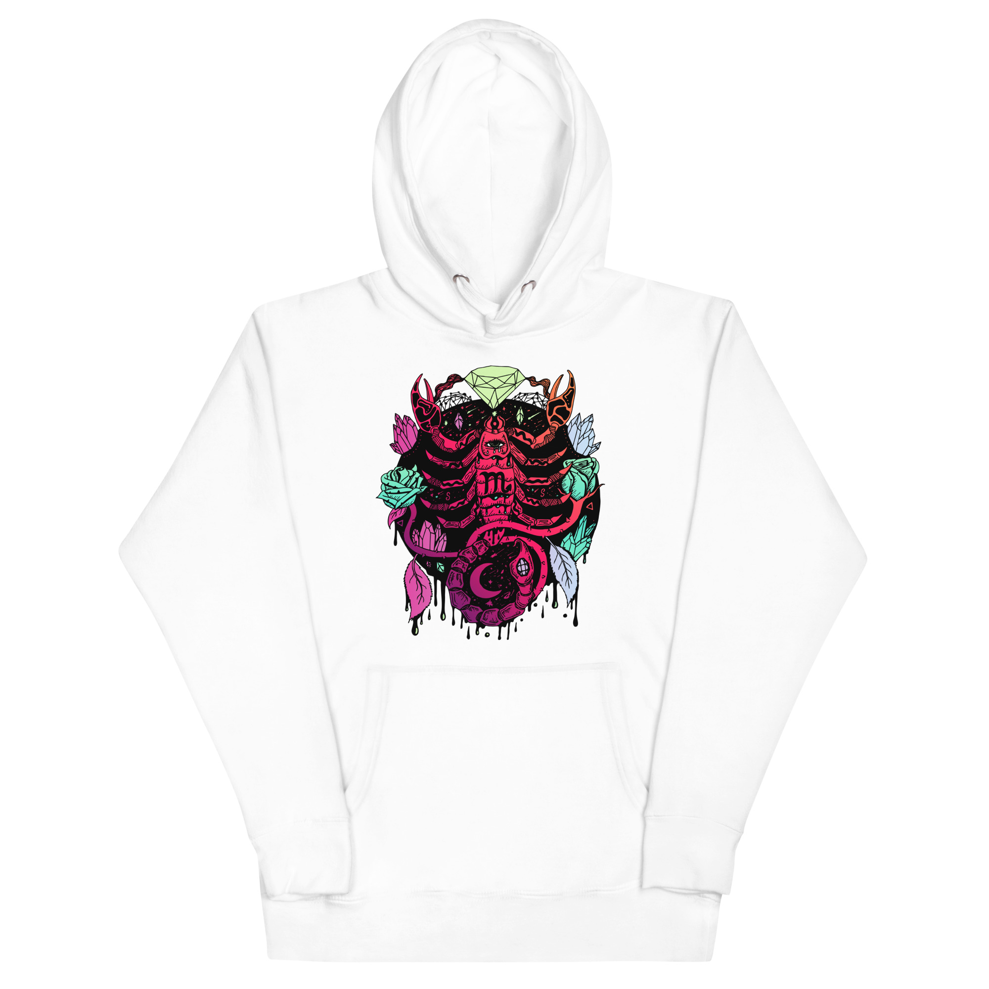 Blue Red Blend Mystic Scorpio Zodiac - Scorpio Hoodie - Image 7