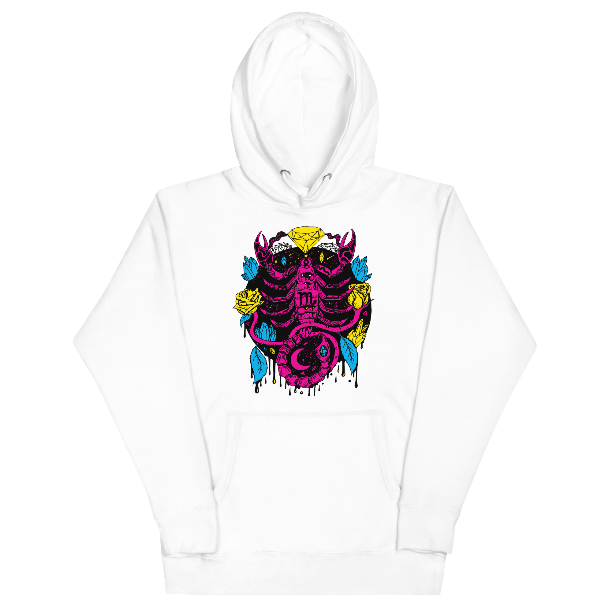 CMYK Mystic Scorpio Zodiac - Scorpio Hoodie - Image 7