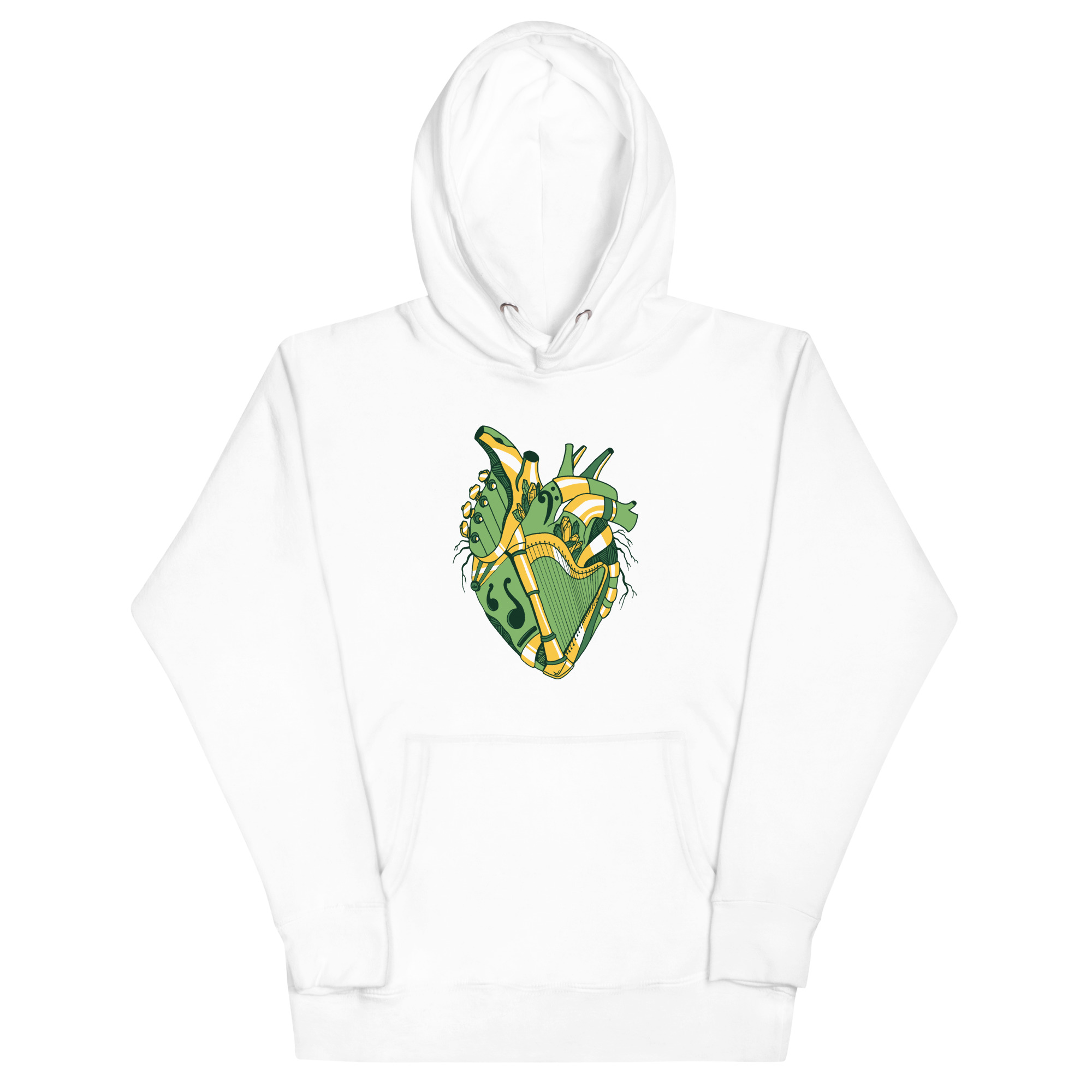 Forrest Green Musical Heart No. 2 - Human Heart Hoodie - Image 7