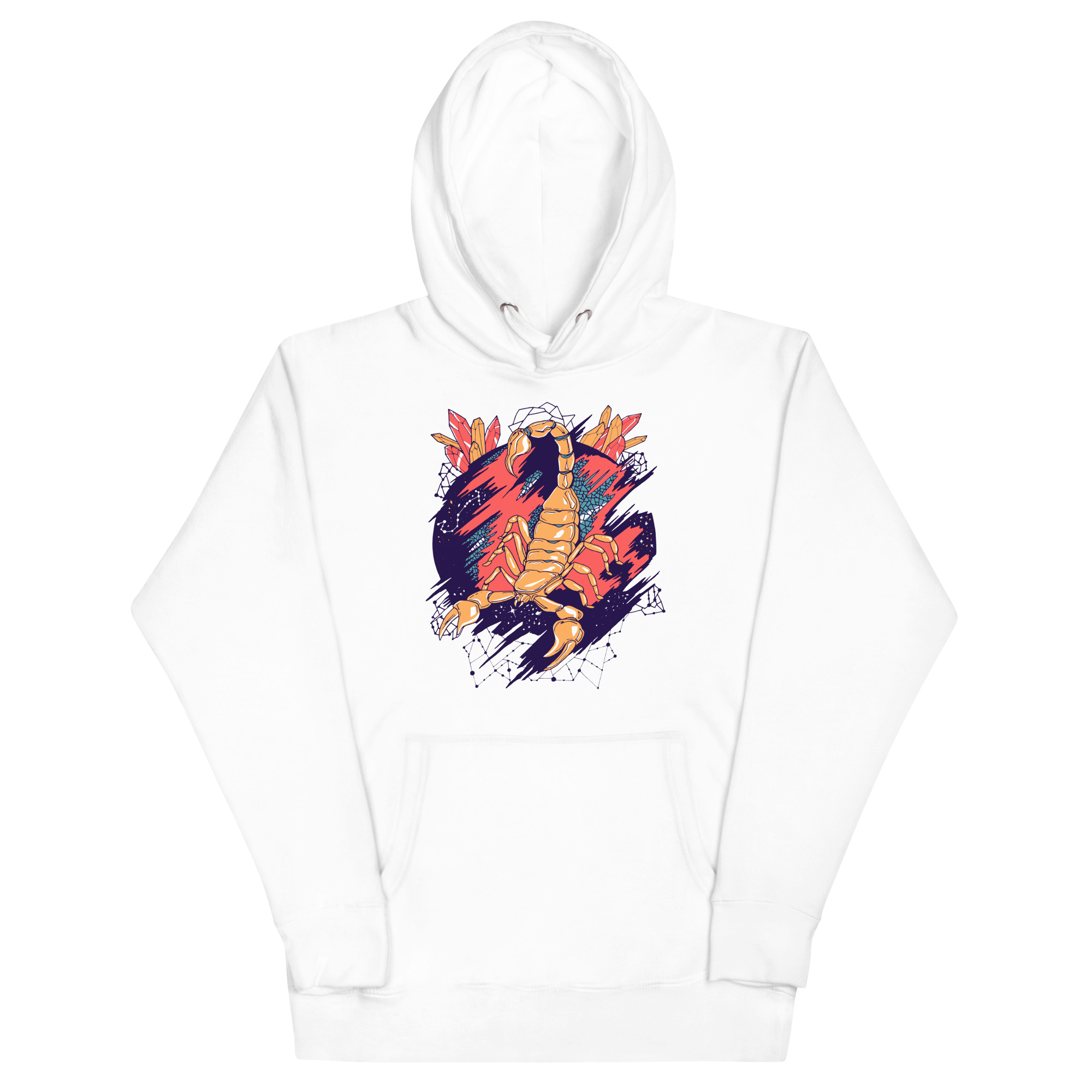 Retro Triadic Cosmic Scorpion - Scorpion Hoodie - Image 7