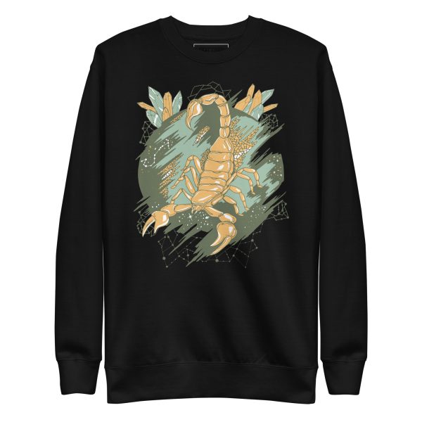 Sage Green Cosmic Scorpion - Scorpion Sweatshirt