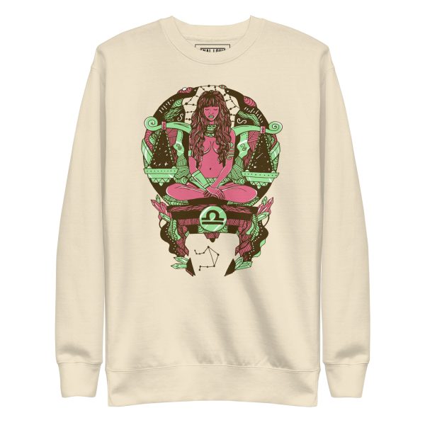 Pink and Green Libra Beauty - Libra Sweatshirt