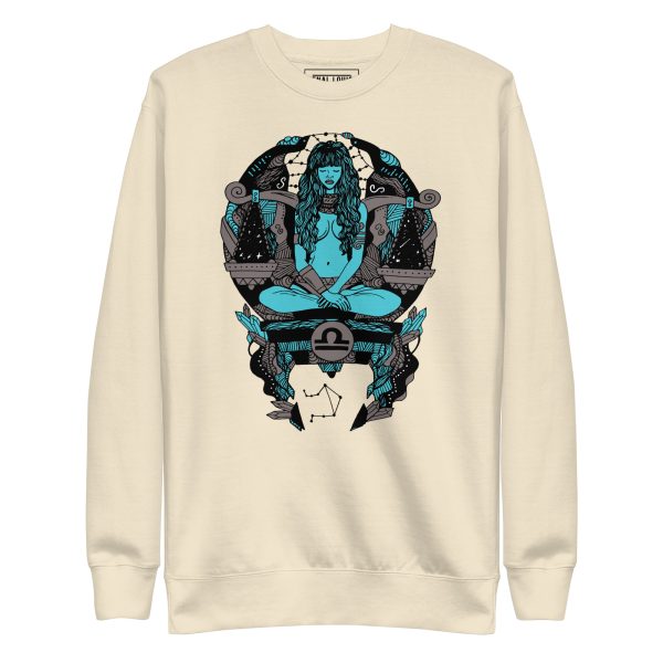 Blue and Grey Libra Beauty - Libra Sweatshirt