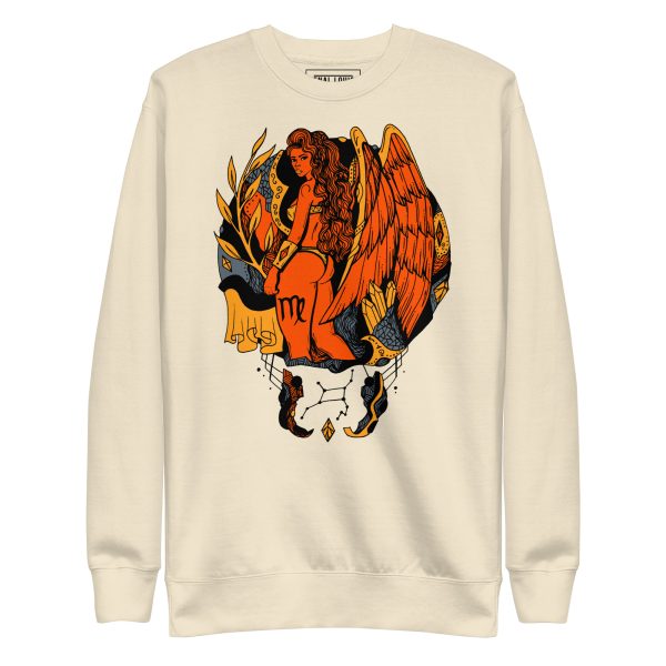 Orange and Grey Virgo Beauty - Virgo Sweatshirt