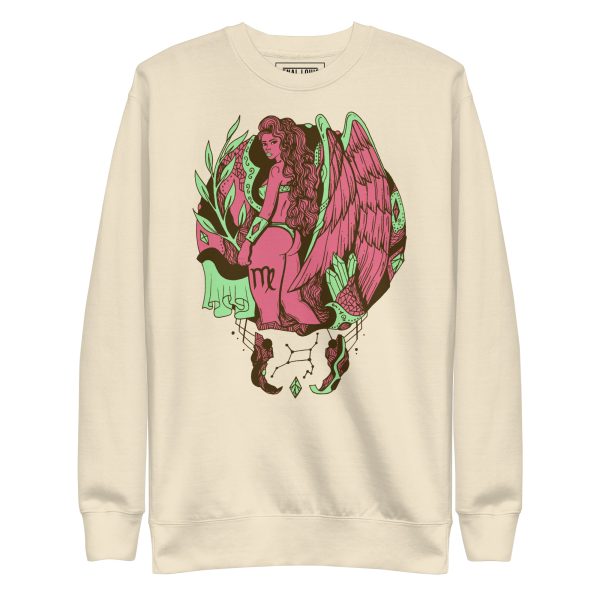 Pink and Green Virgo Beauty - Virgo Sweatshirt