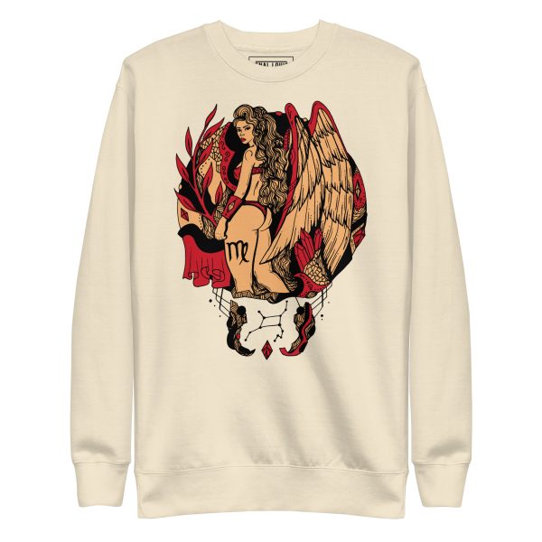 Cream and Red Virgo Beauty - Virgo Sweatshirt