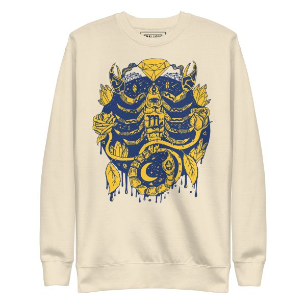 Navy Yellow Mystic Scorpio Zodiac - Scorpio Sweatshirt