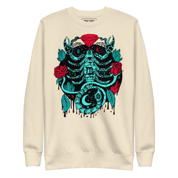 Turquoise Red Mystic Scorpio Zodiac - Scorpio Sweatshirt