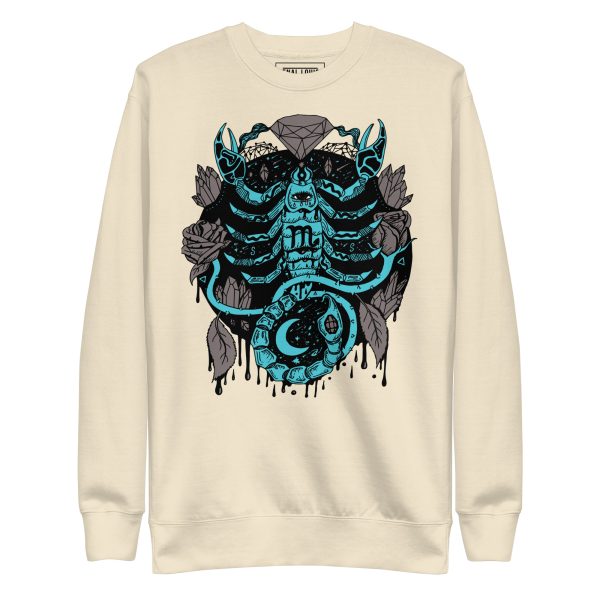 Blue and Grey Mystic Scorpio Zodiac - Scorpio Sweatshirt