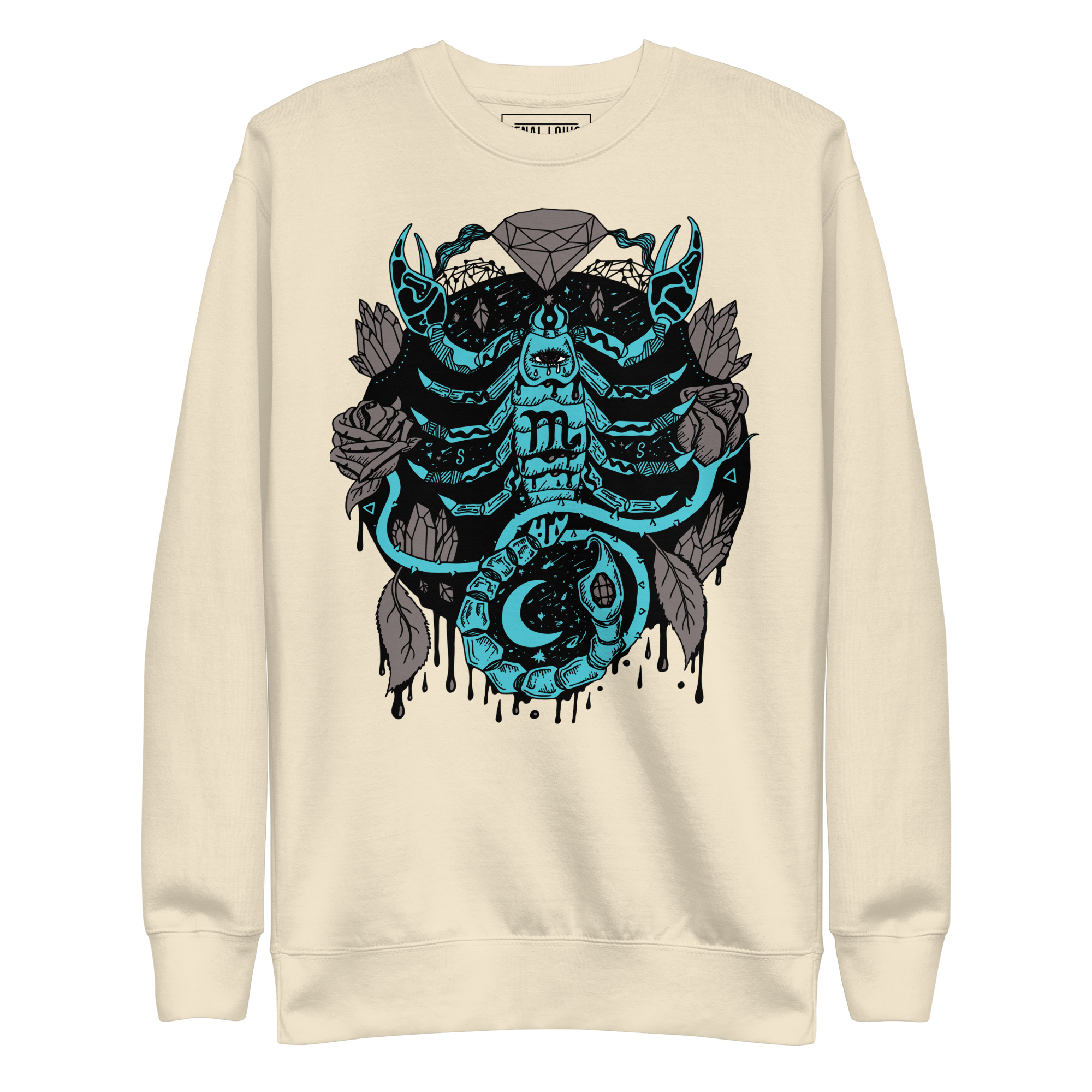 Blue and Grey Mystic Scorpio Zodiac - Scorpio Sweatshirt