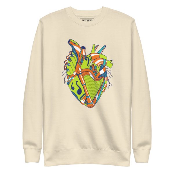 Tetradic Musical Heart No. 2 - Human Heart Sweatshirt