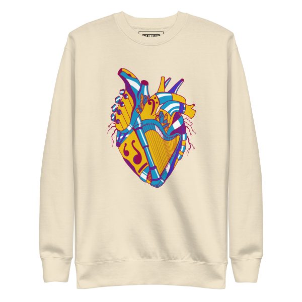 Triadic Musical Heart No. 2 - Human Heart Sweatshirt