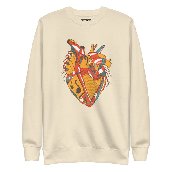 Cafe Musical Heart No. 2 - Human Heart Sweatshirt
