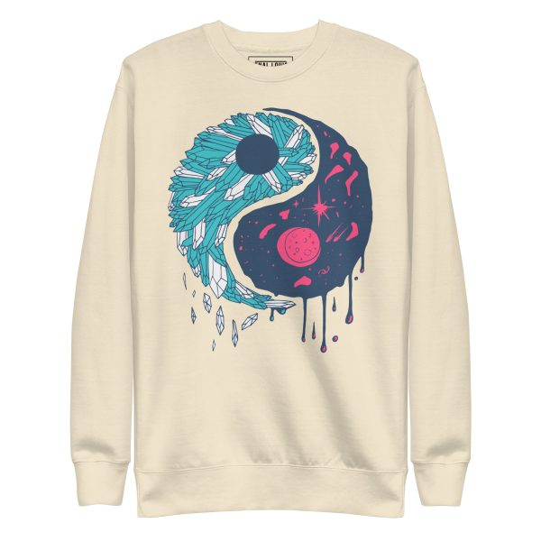 Sofea Yin Yang Crystals and Night Sky - Yin Yang Sweatshirt