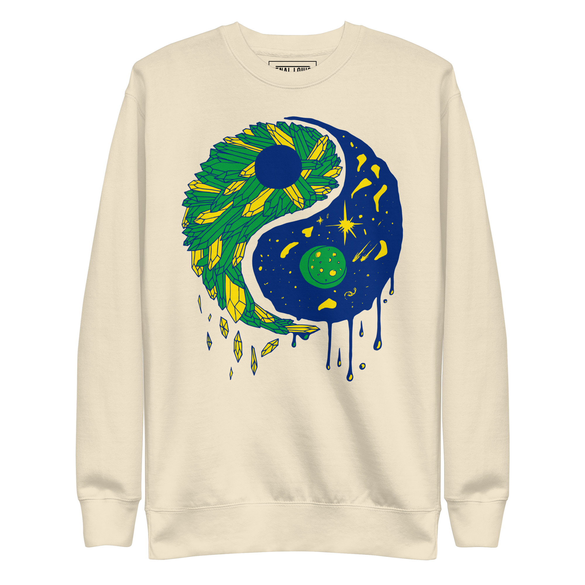 Brasil Yin Yang Crystals and Night Sky - Yin Yang Sweatshirt