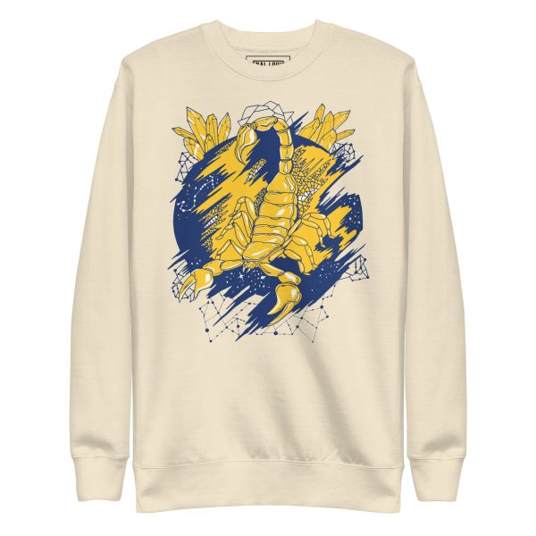 Navy Yellow Cosmic Scorpion - Scorpion Sweatshirt