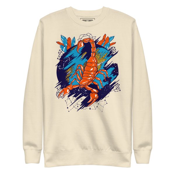 Orange and Blue Cosmic Scorpion - Scorpion Sweatshirt