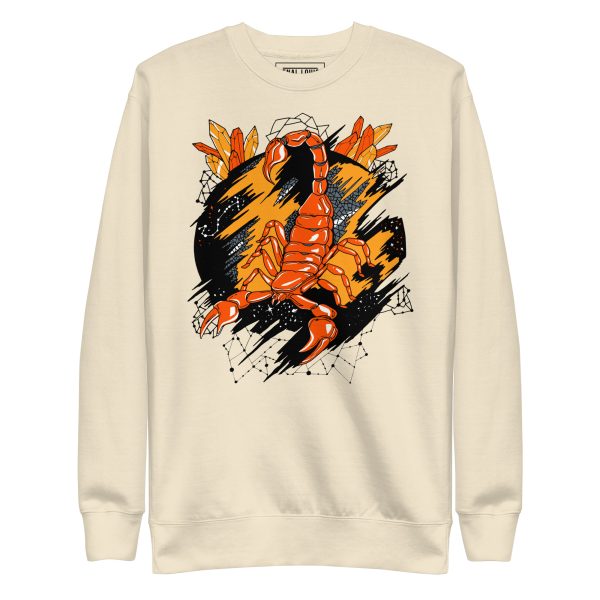 Orange and Grey Cosmic Scorpion - Scorpion Sweatshirt