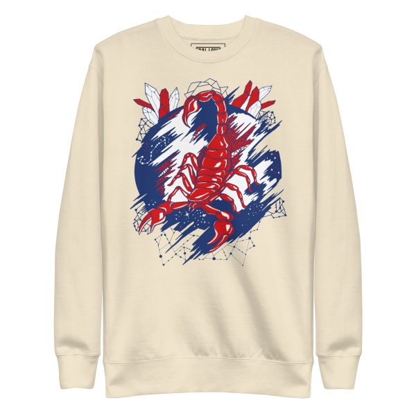 Red White and Blue Cosmic Scorpion - Scorpion Sweatshirt