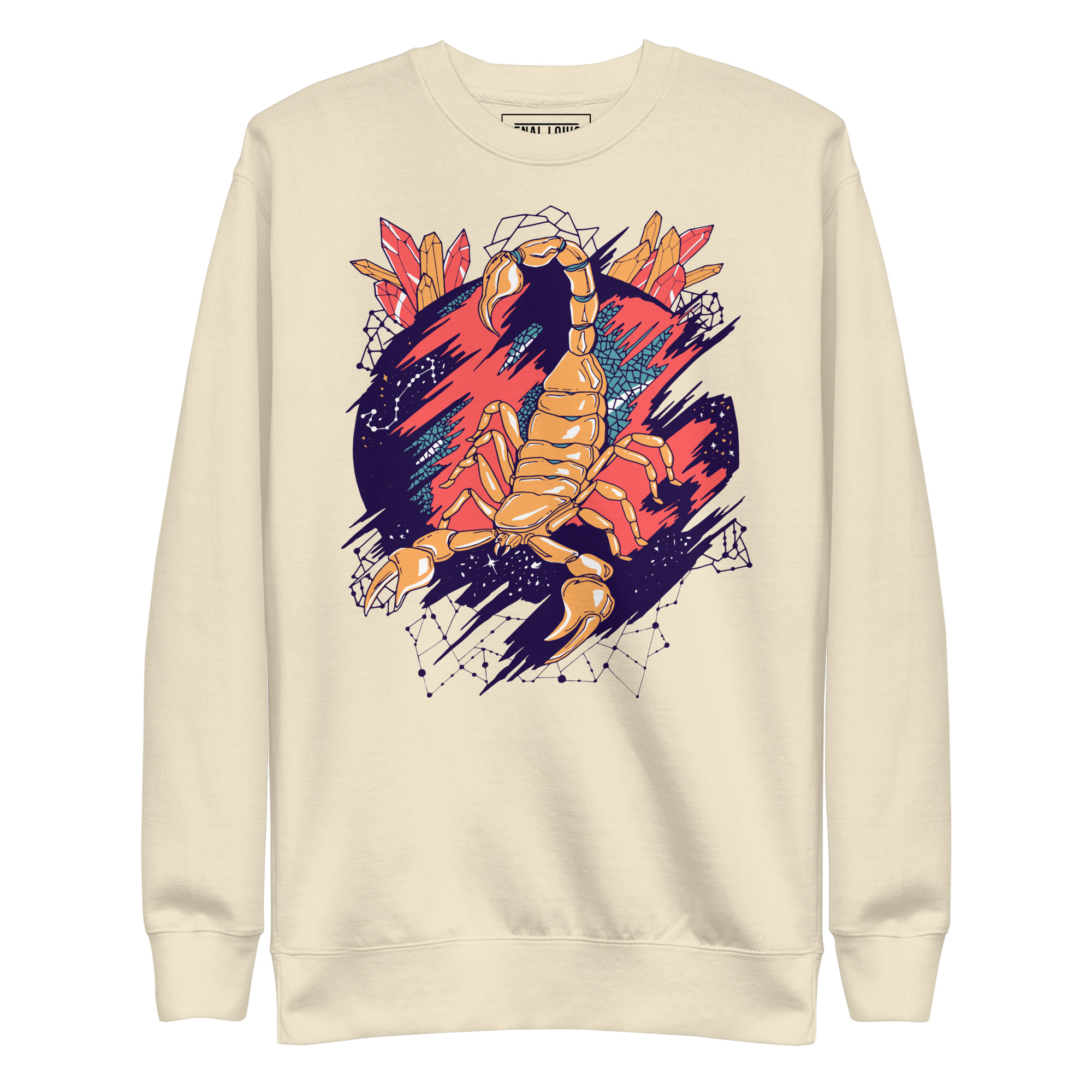 Retro Triadic Cosmic Scorpion - Scorpion Sweatshirt