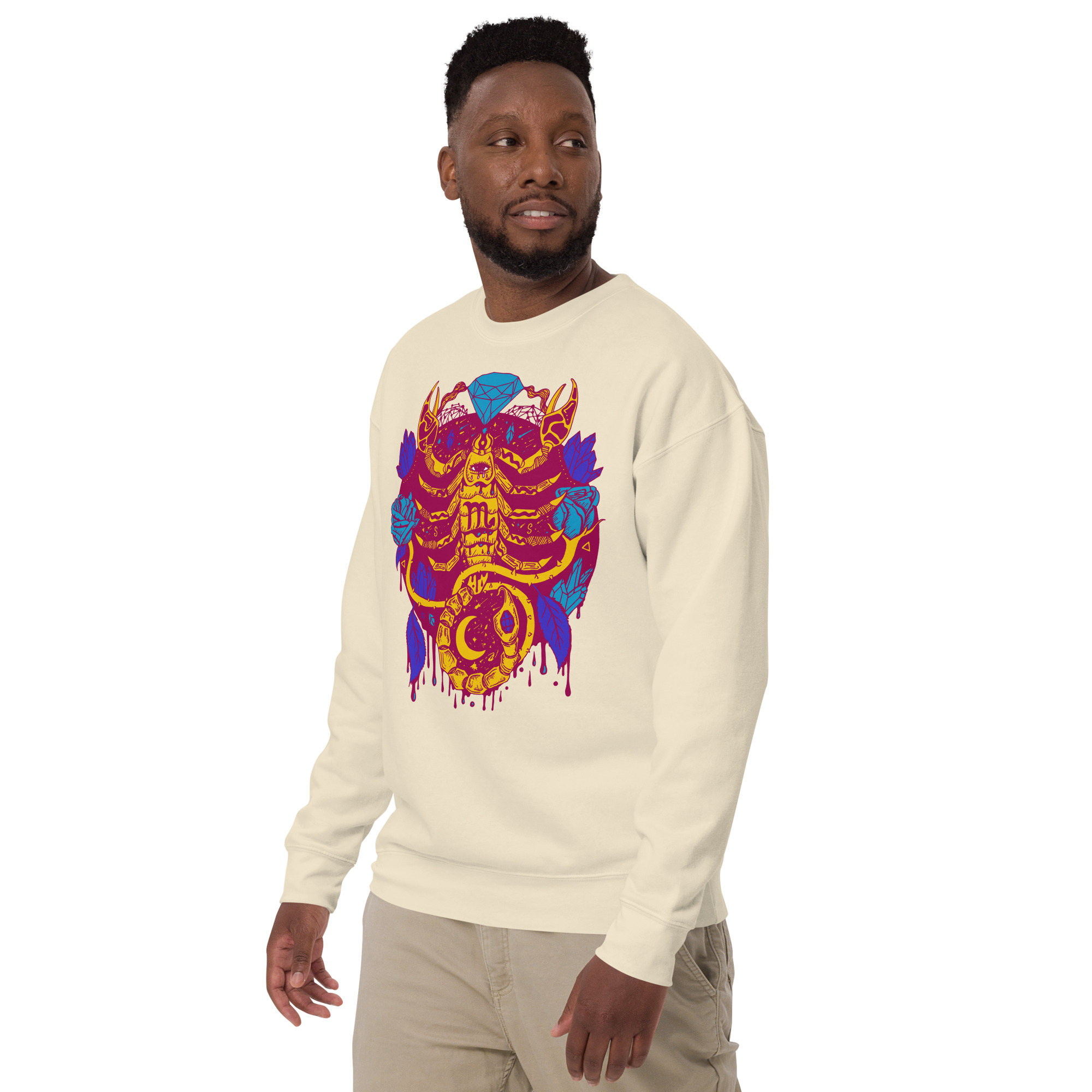 Triadic Mystic Scorpio Zodiac - Scorpio Sweatshirt - Image 5
