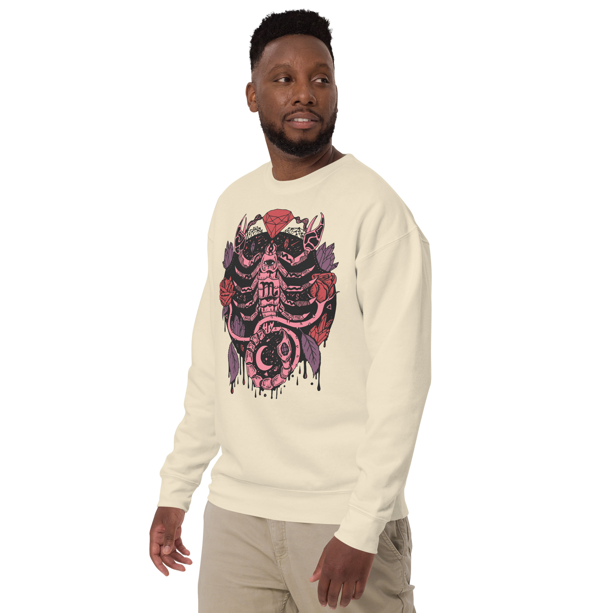 Amber and Rose Mystic Scorpio Zodiac - Scorpio Sweatshirt - Image 5