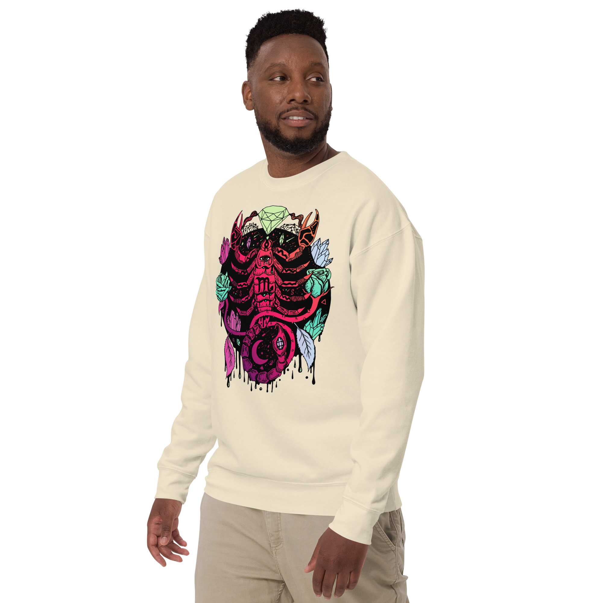 Blue Red Blend Mystic Scorpio Zodiac - Scorpio Sweatshirt - Image 5