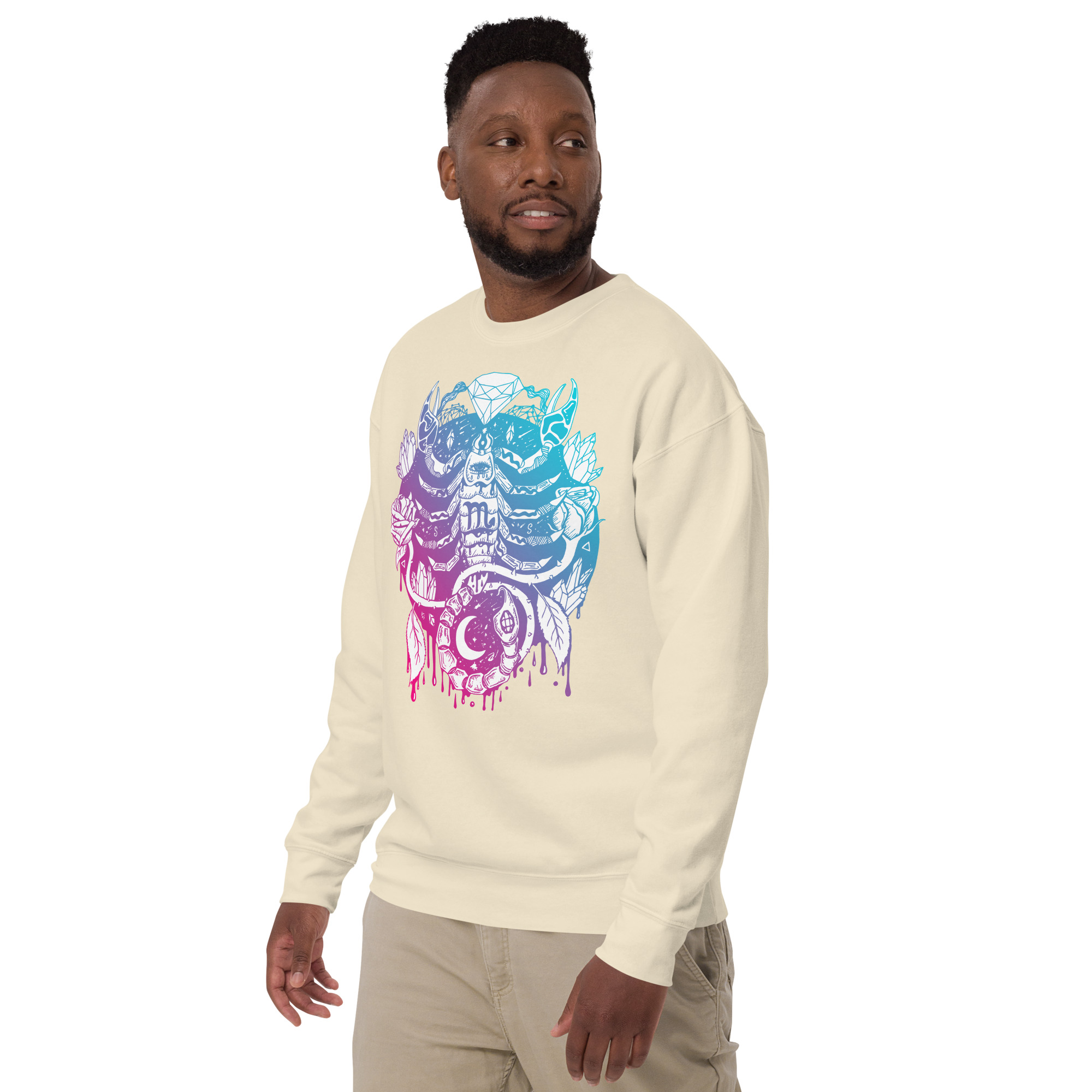 Dual tone Mystic Scorpio Zodiac - Scorpio Sweatshirt - Image 5