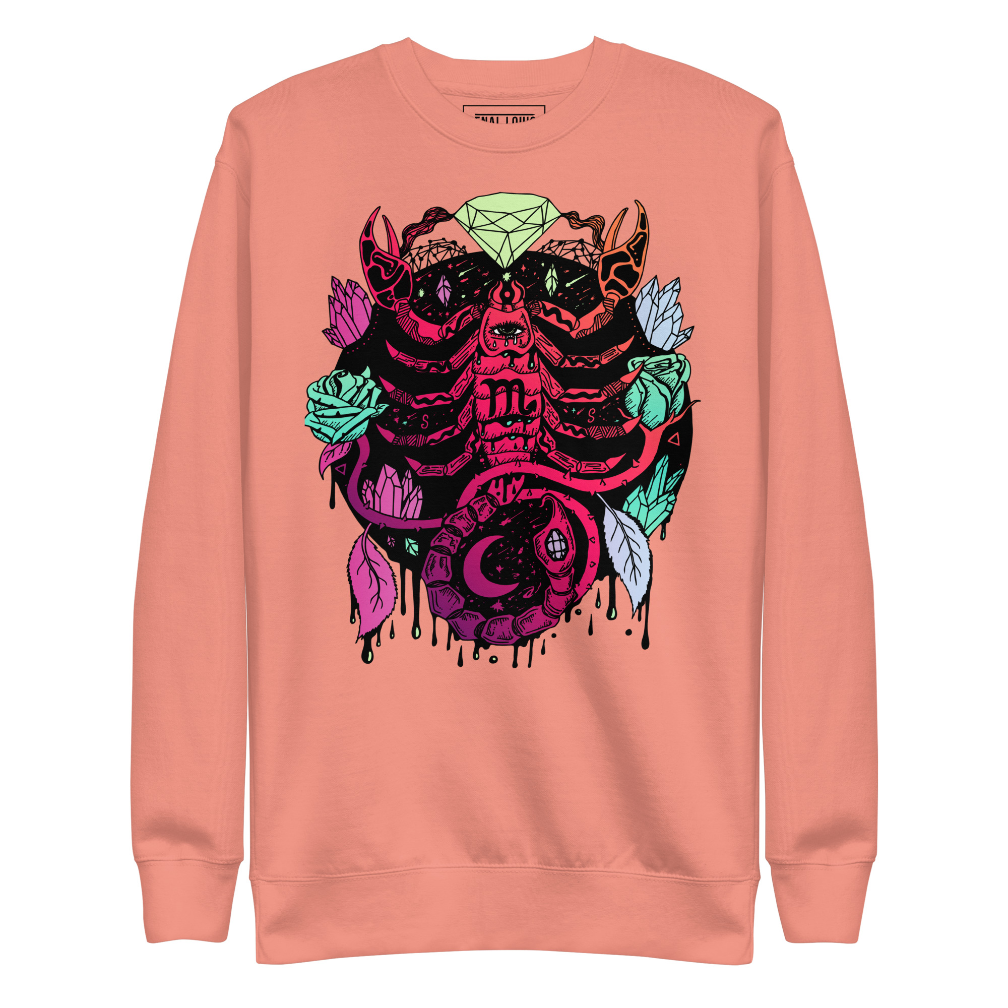 Blue Red Blend Mystic Scorpio Zodiac - Scorpio Sweatshirt - Image 7