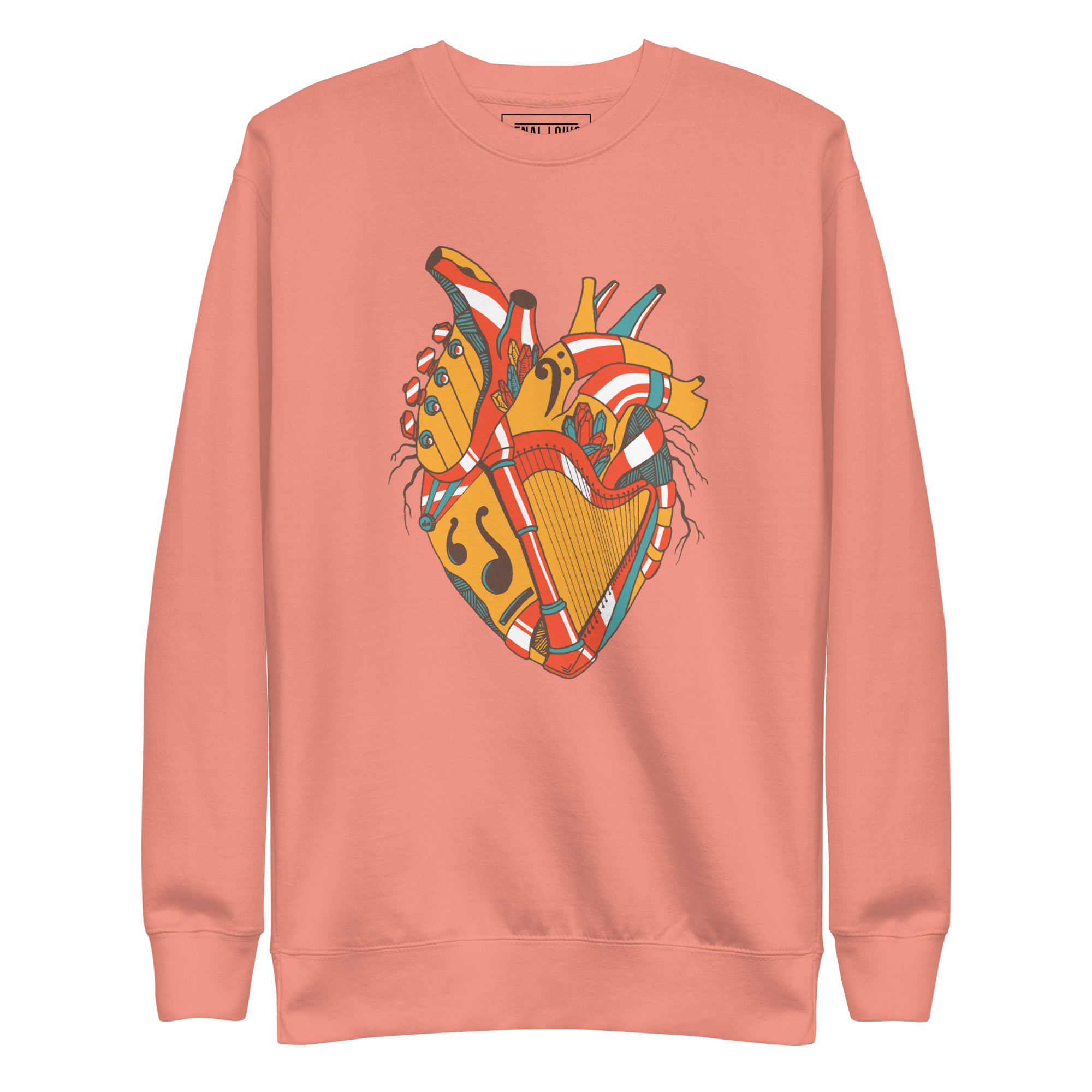 Cafe Musical Heart No. 2 - Human Heart Sweatshirt - Image 7