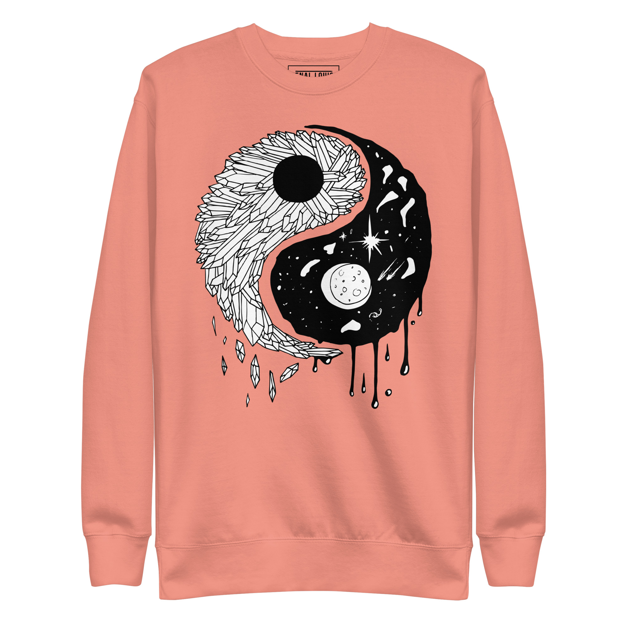 Yin Yang Crystals and Night Sky - Yin Yang Sweatshirt - Image 7