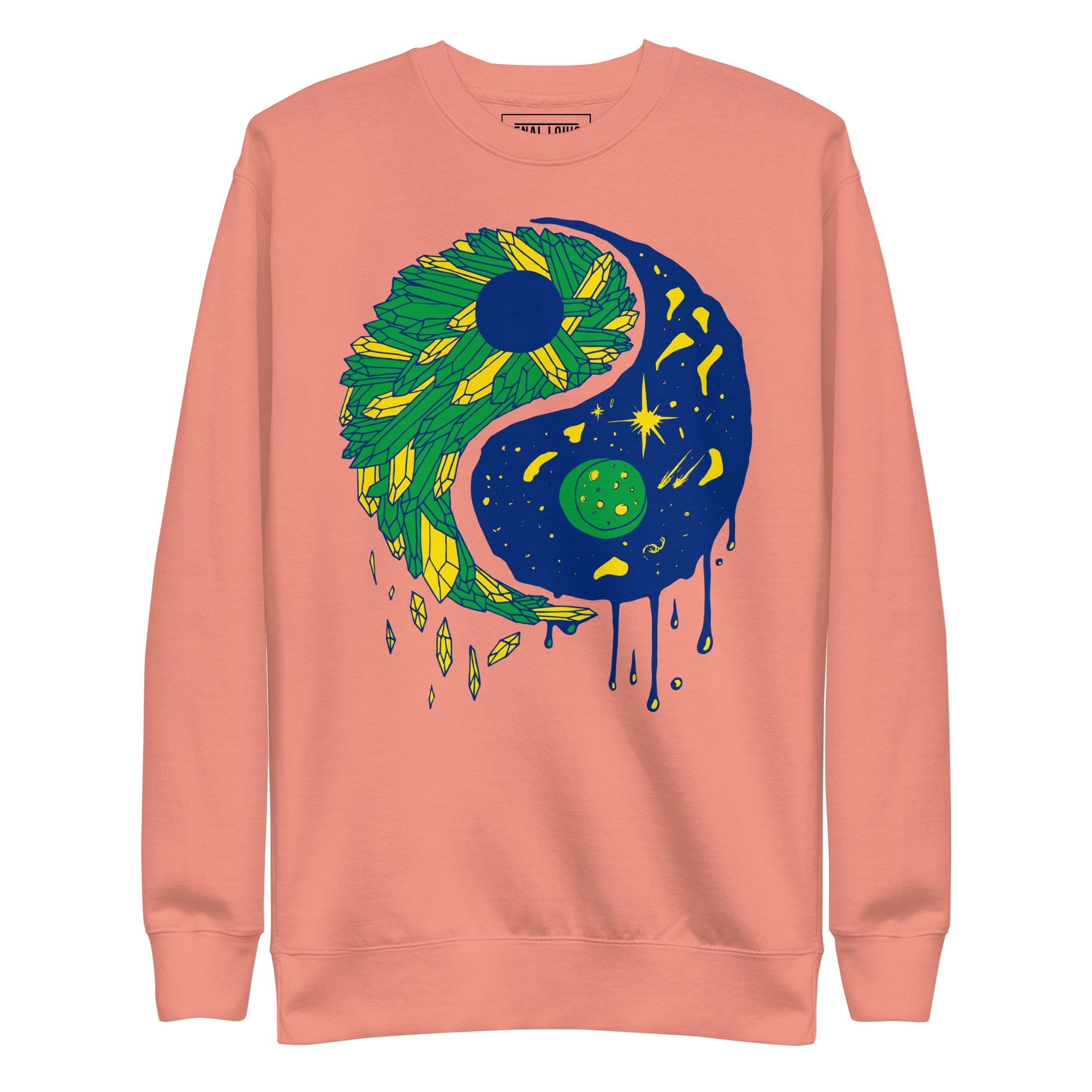 Brasil Yin Yang Crystals and Night Sky - Yin Yang Sweatshirt - Image 7