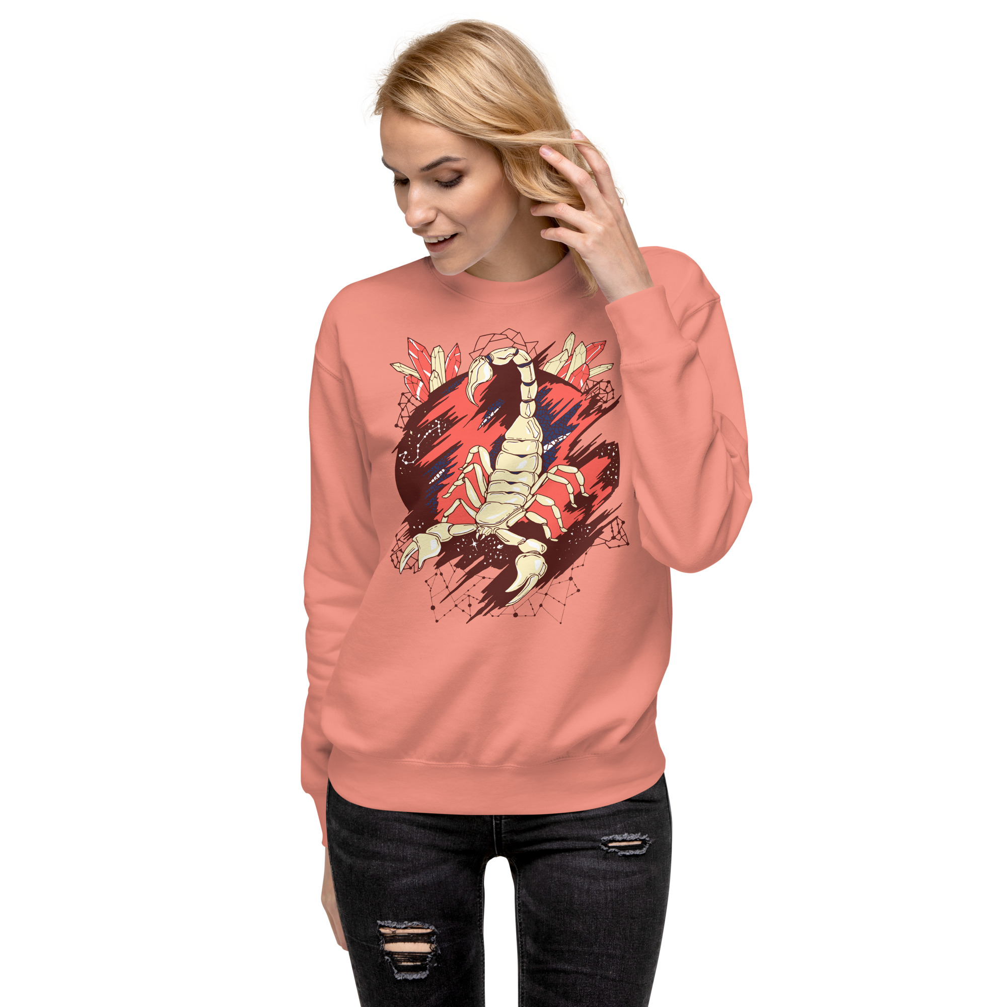 Chocolate Cosmic Scorpion - Scorpion Sweatshirt - Image 4