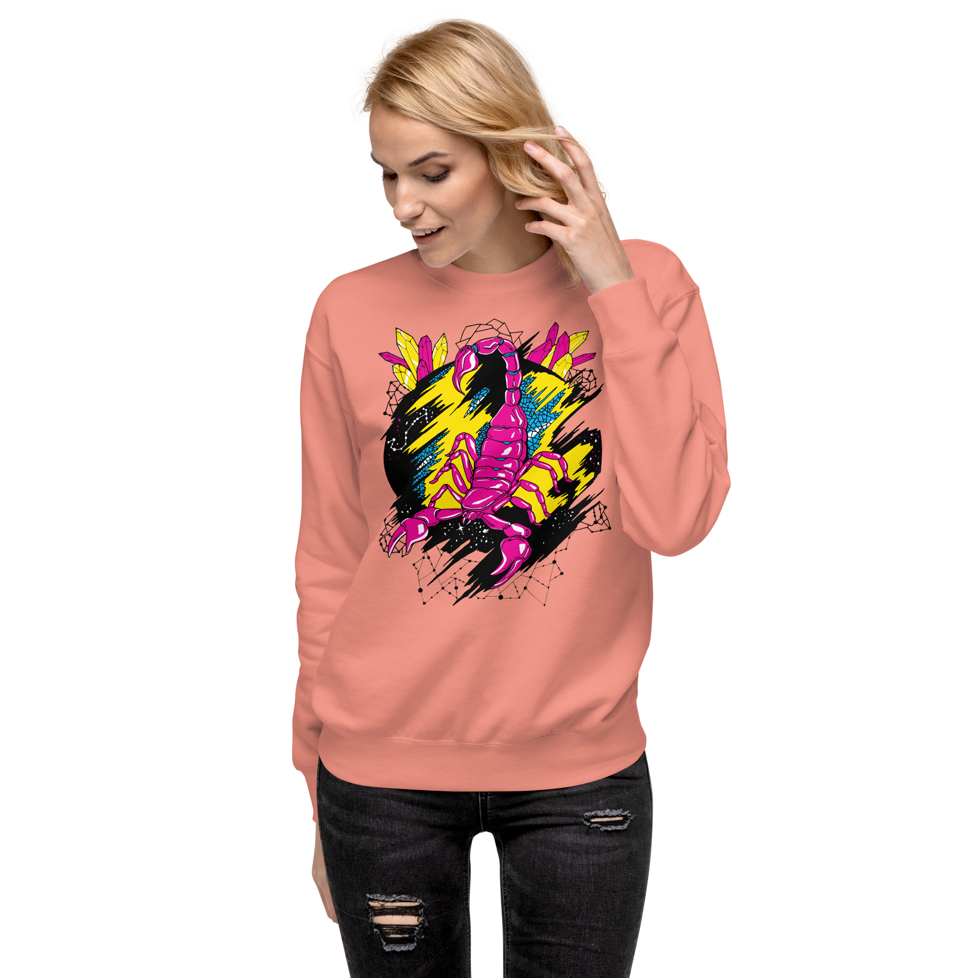 CMYK Cosmic Scorpion - Scorpion Sweatshirt - Image 4